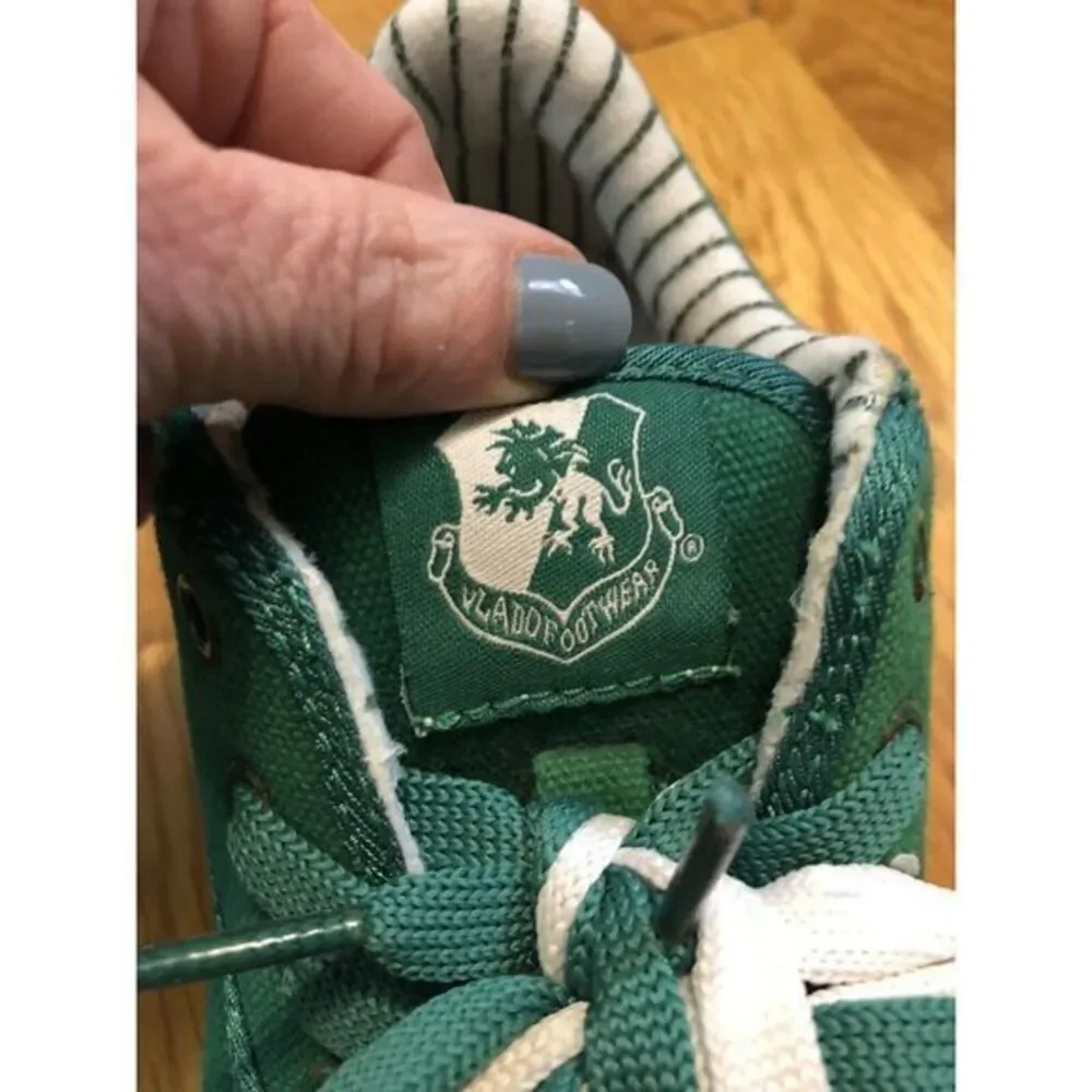 Vlado spectro luxury footwear Kids Unisex Tennis‎ shoes Sz 1.5 Kelly Green court